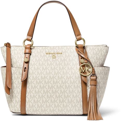 michael kors poly top zip tote|michael kors sullivan tote small.